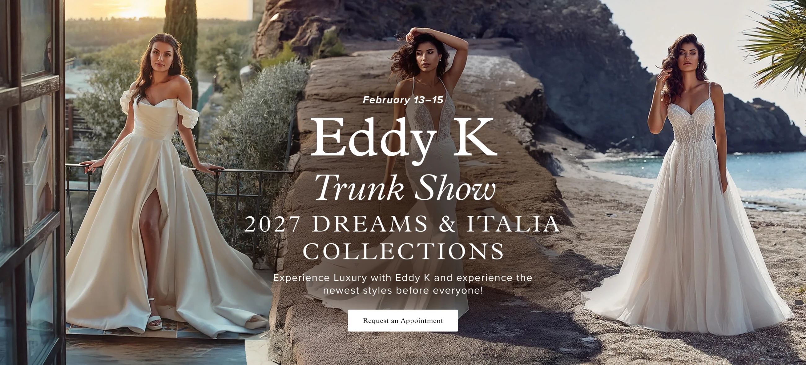 Eddy K Trunk Show 2026 Dreams & Italia Collections